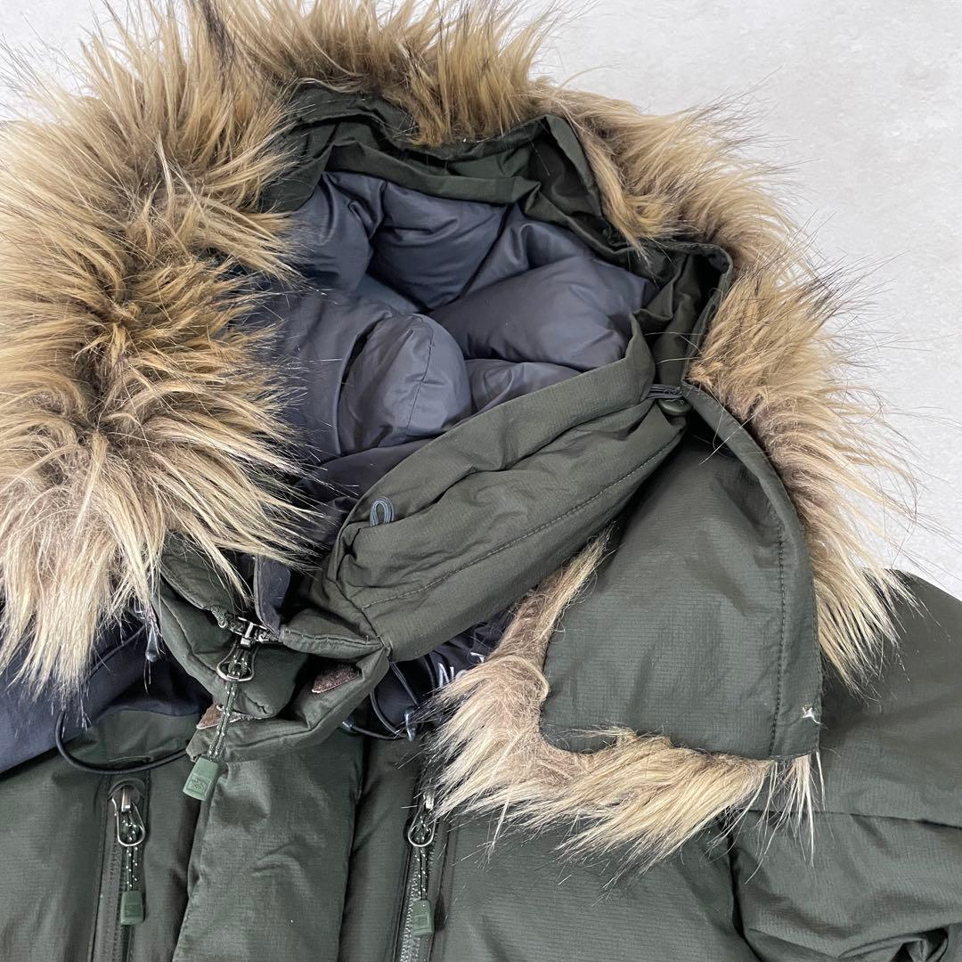 古着 ザノースフェイス ファー付 ロングダウンジャケット HYVENT 800