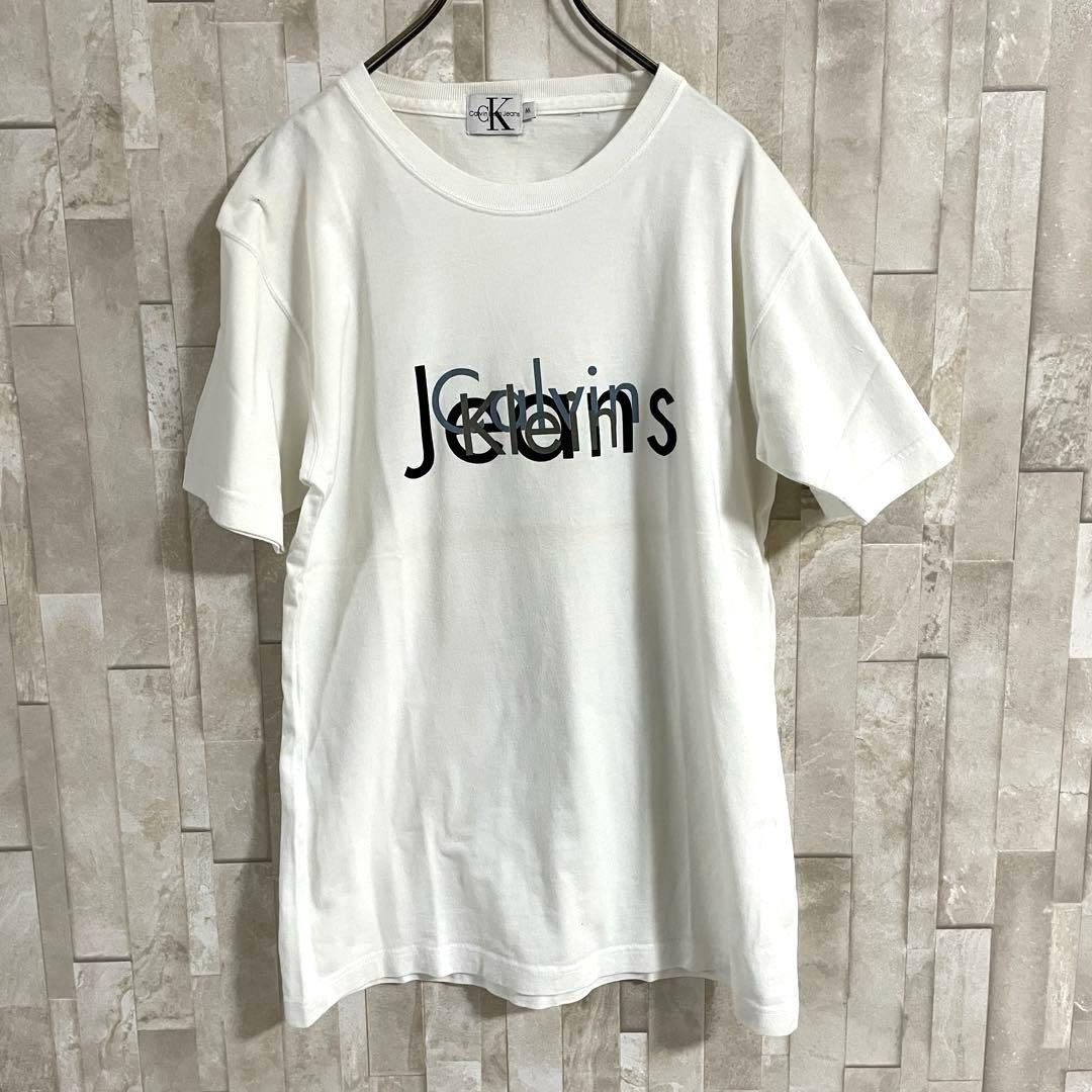古着 Calvin Klein Jeans 半袖Tシャツ サイズM ホワイト