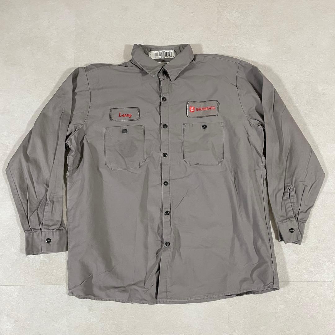 古着 UniFirst ユニファースト 長袖 ワークシャツ 17.5-02