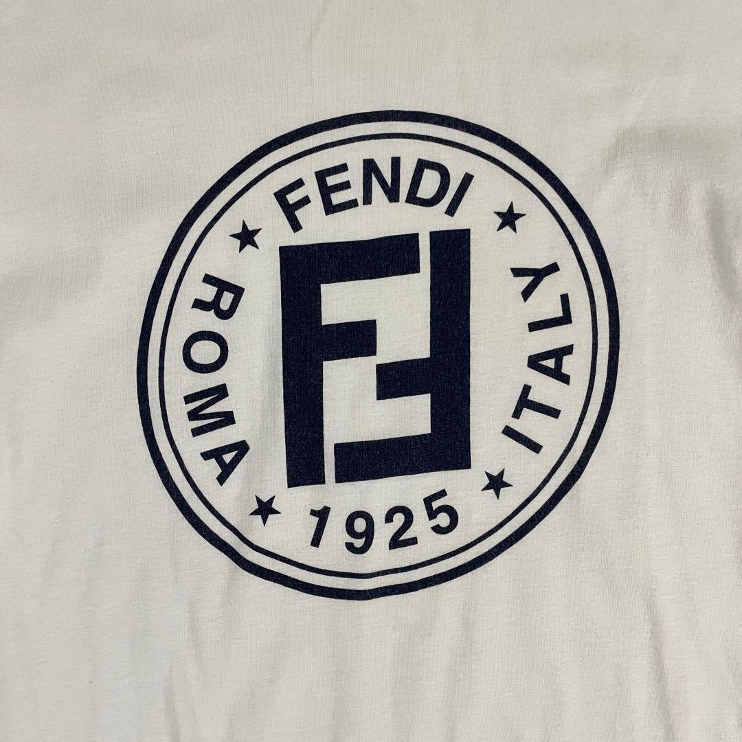 古着 FENDI ヴィンテージ 半袖Tシャツ ロゴプリント サイズL相当