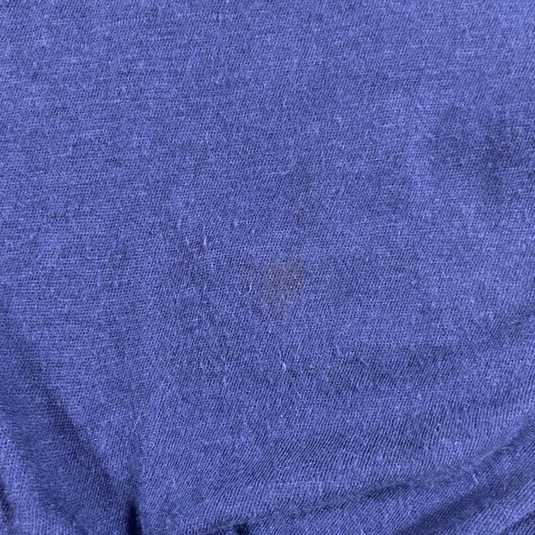 古着 DIESEL 長袖ロングTシャツ ドレープデザイン Sサイズ ブルー
