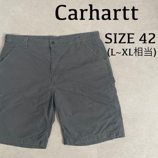 【美品】Carhartt ハーフパンツ サイズ42 グレー