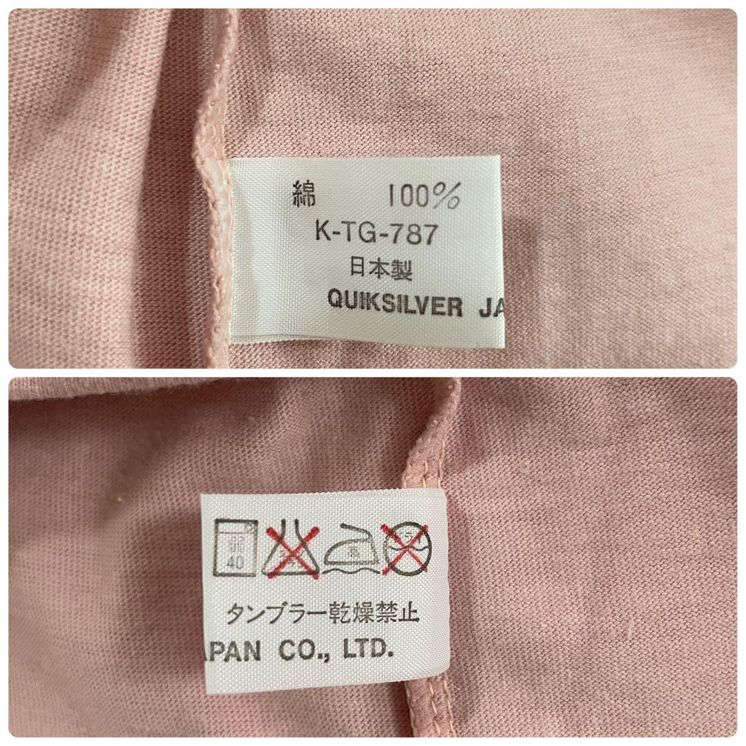 古着 ROXY 花柄プリント ロゴプリント 半袖Tシャツ ピンク