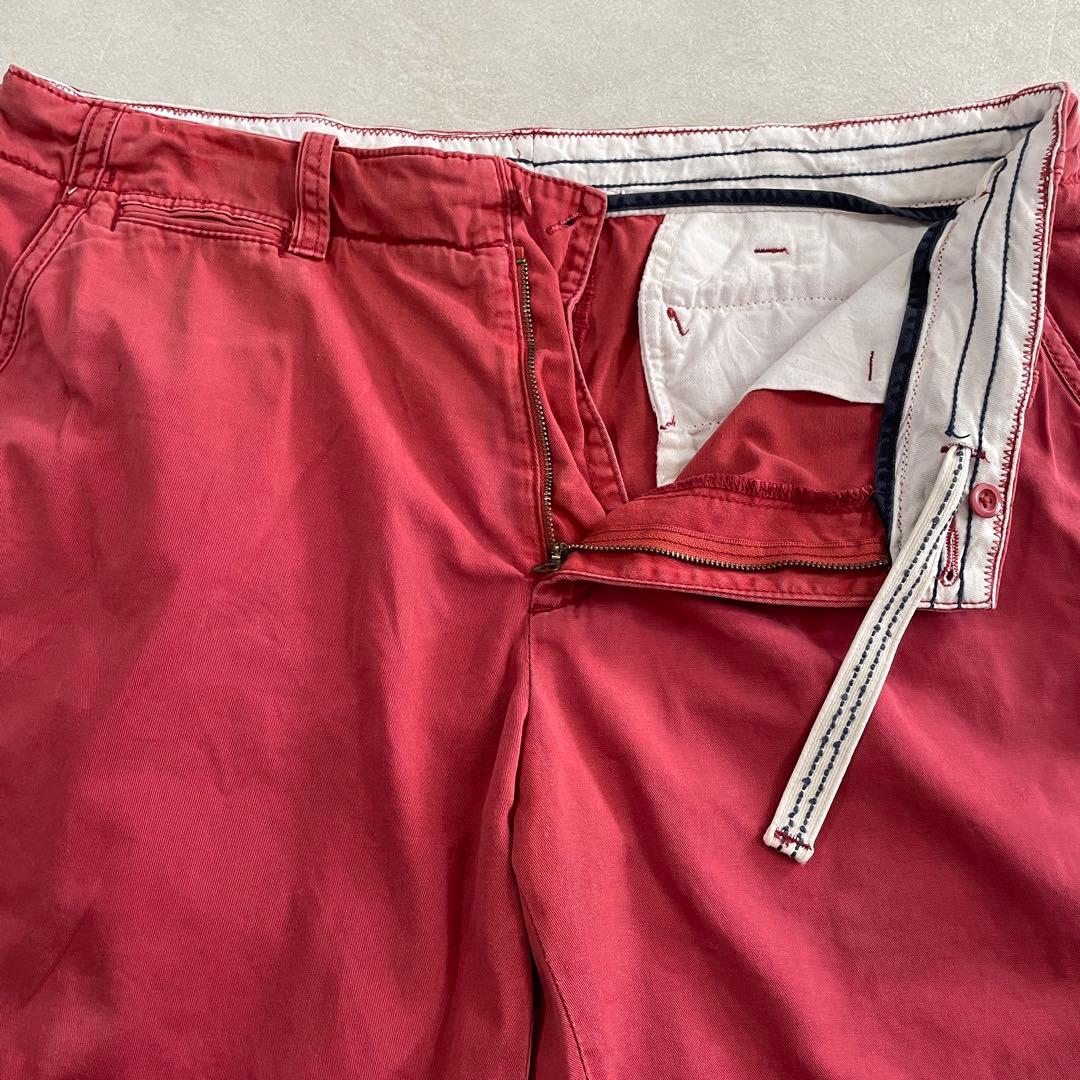 90s POLO RALPH LAUREN ハーフパンツ サイズ38 レッド