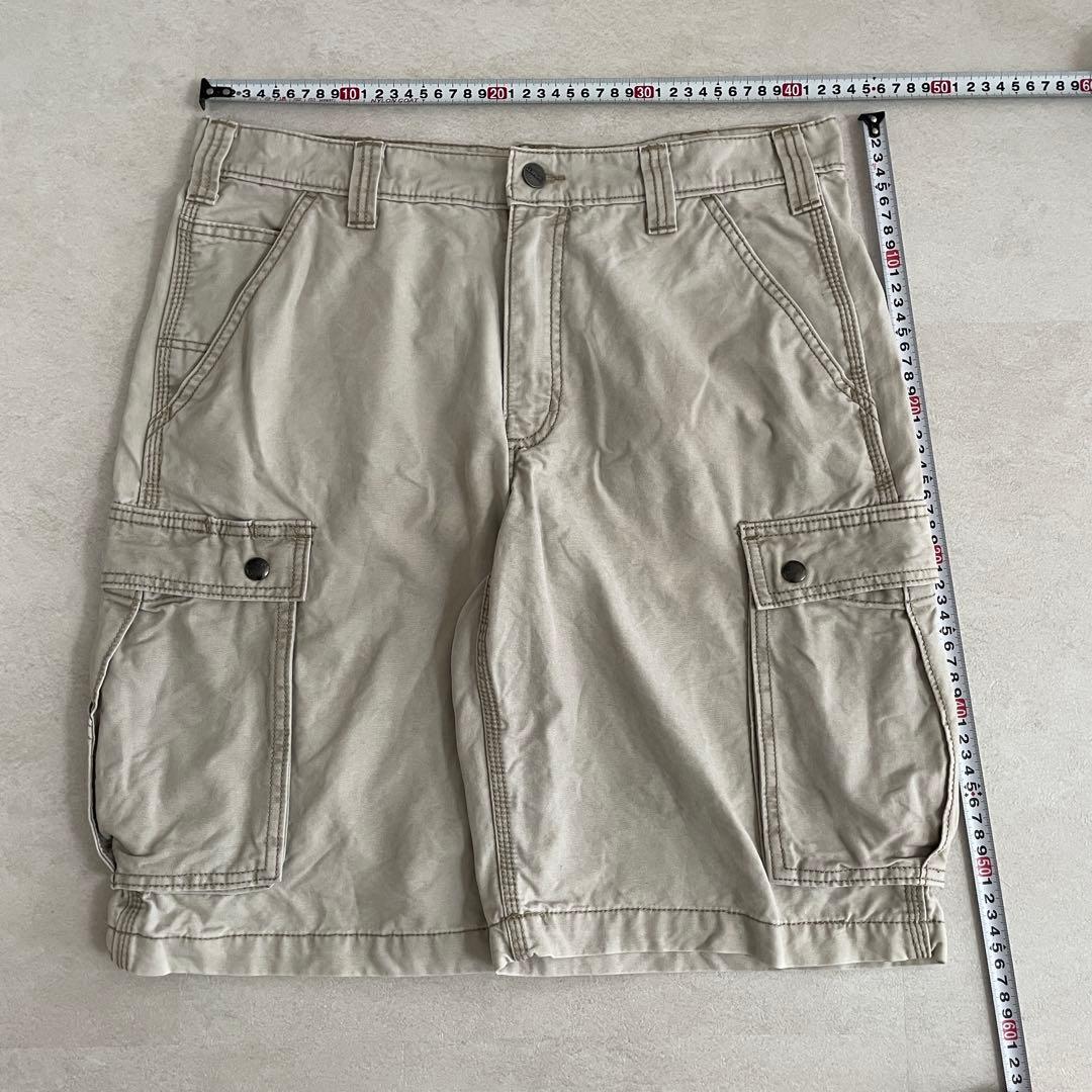 古着 carhartt ハーフパンツ サイズ34 ホワイト