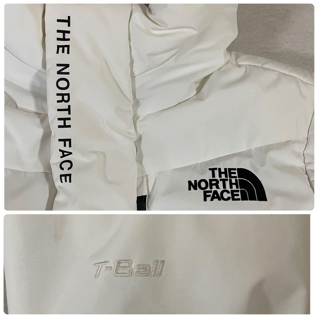古着 THE NORTH FACE ロングダウンジャケット T-Ball 白色