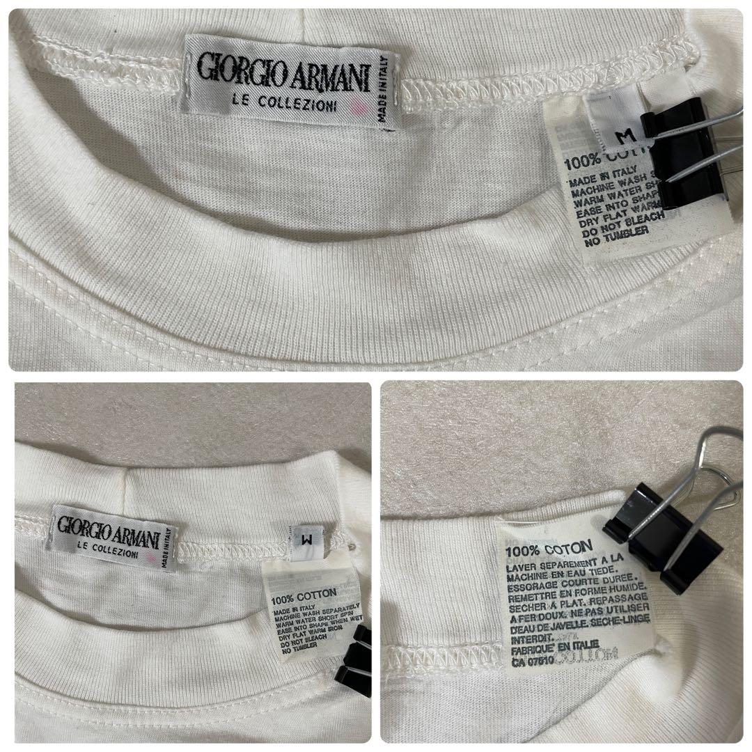 古着 GIORGIO ARMANI 半袖Tシャツ サイズM ホワイト