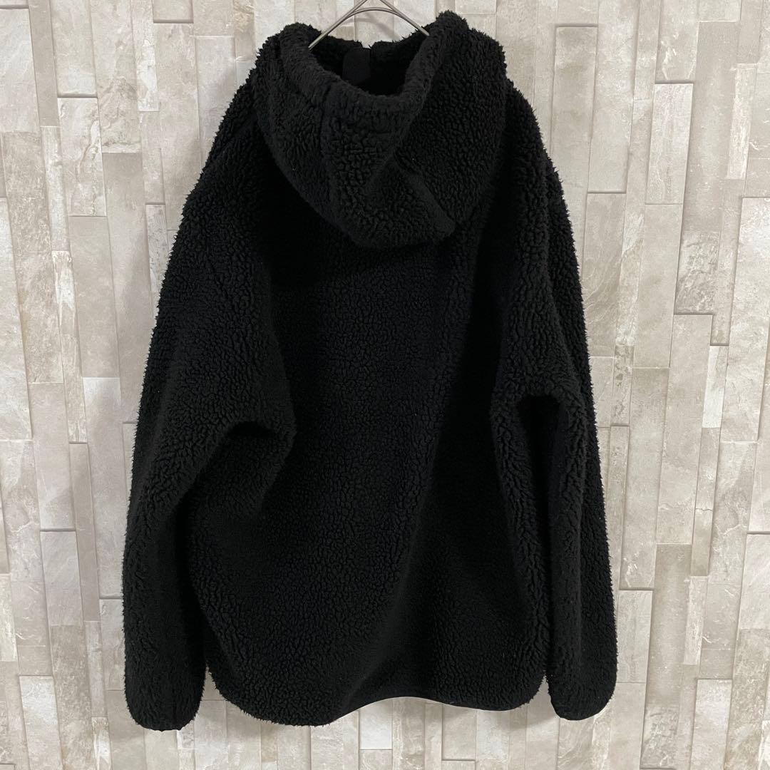 【美品】NATIONAL GEOGRAPHIC ボアジャケット 2XL 黒色
