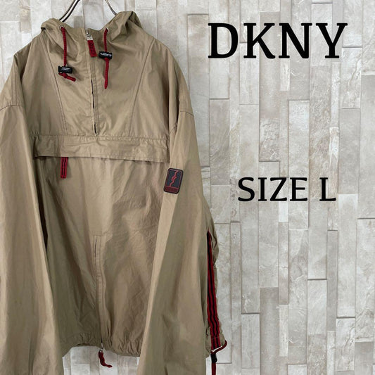 古着 DKNY アノラックパーカー サイズL ブラウン