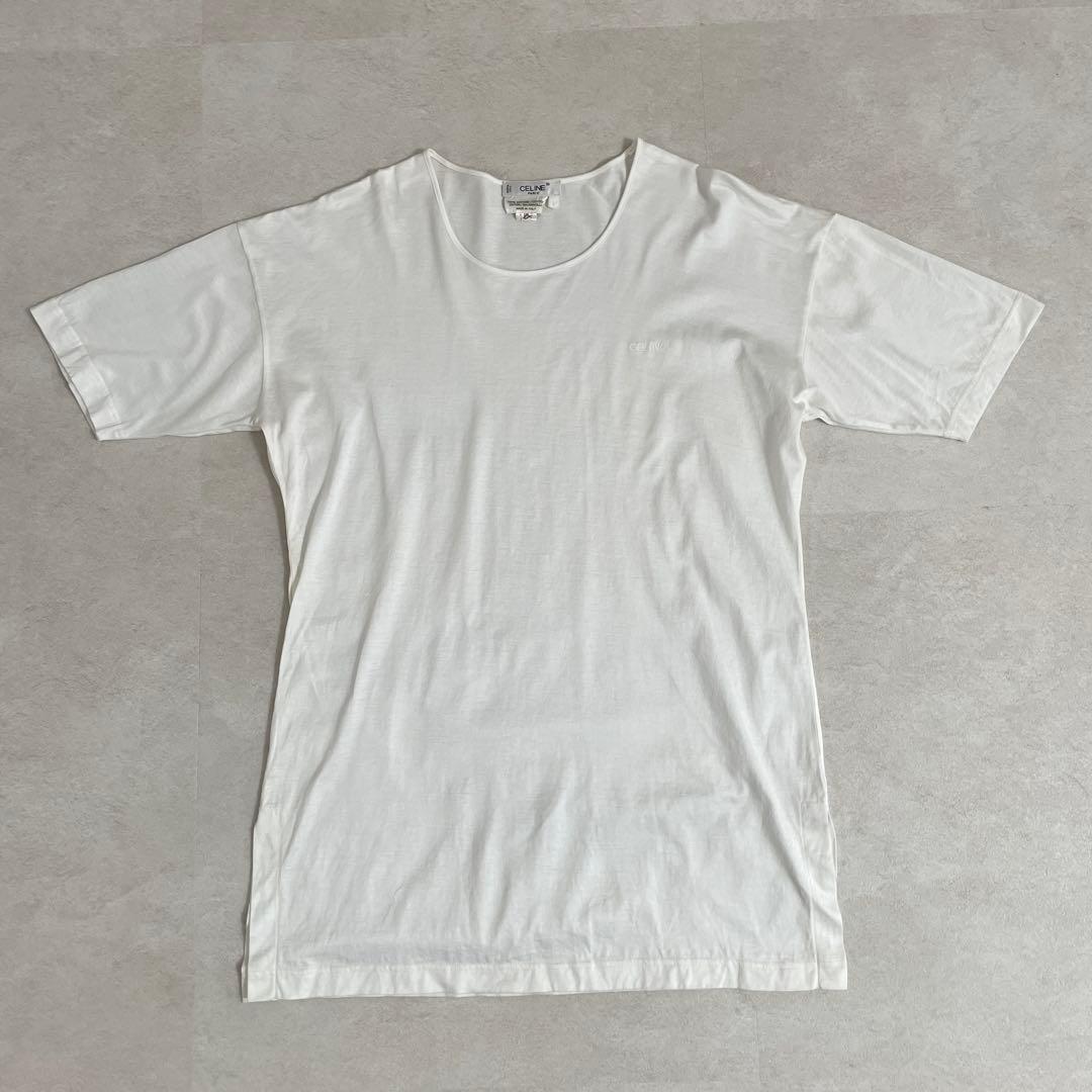 ヴィンテージ CELINE ホワイト オーバーサイズ Tシャツ サイズS