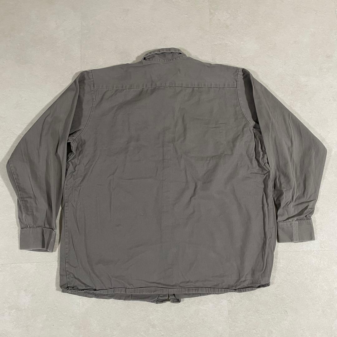 古着 RED KAP 長袖ワークシャツ サイズ2XL グレー