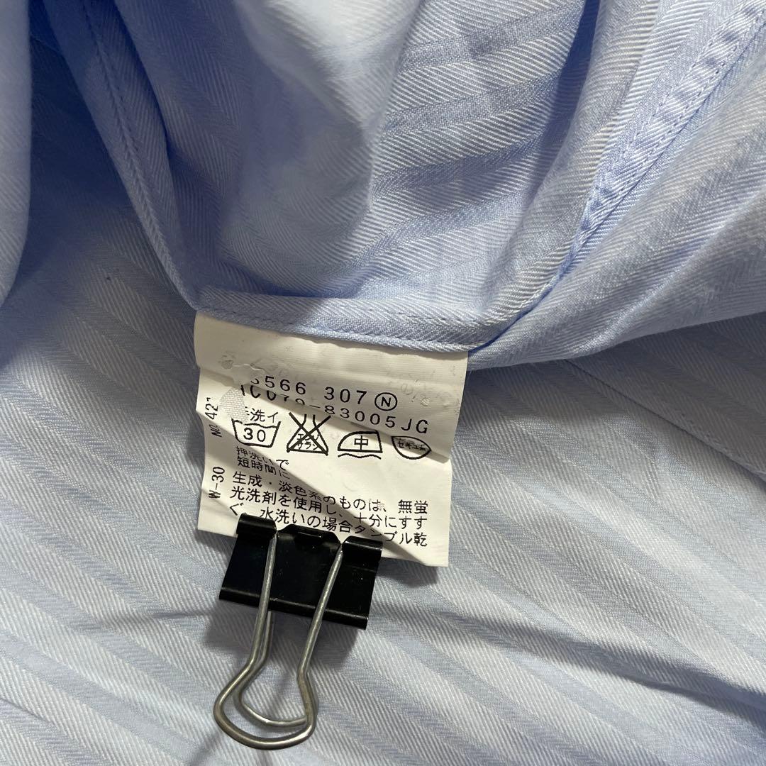 【美品】TAKEO KIKUCHI タケオキクチ 長袖シャツ ストライプ