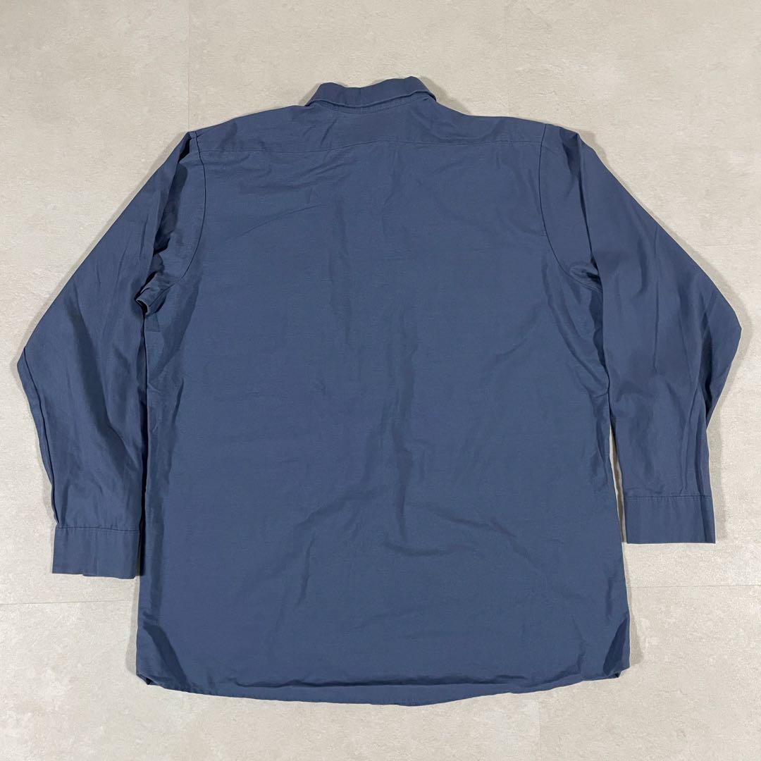 古着 RED KAP レッドキャップ 長袖 ワークシャツ サイズXL ブルー