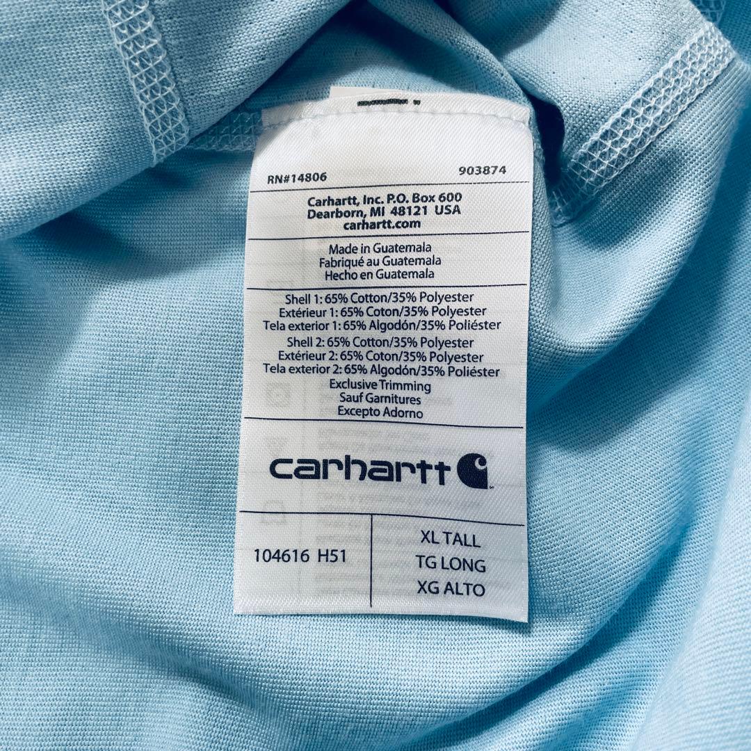 【新品未使用タグ付】Carhartt 水色 Tシャツ XL サイズ