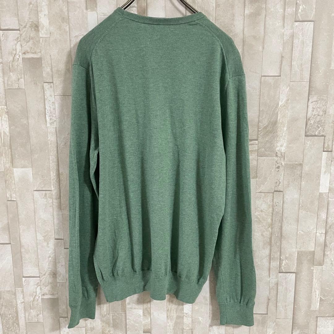 【美品】POLO RALPH LAUREN ニット セーター M 緑色