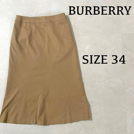 古着 BURBERRY LONDON 膝丈スカート サイズ34 ベージュ