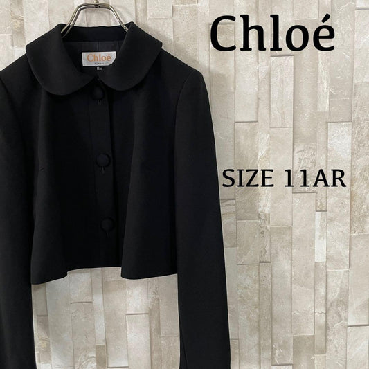 【美品】Chloé フォーマルジャケット 日本製 サイズ11AR ブラック