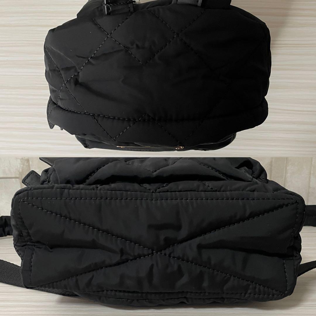 訳あり新品 MARC JACOBS バックパック キルティング 黒