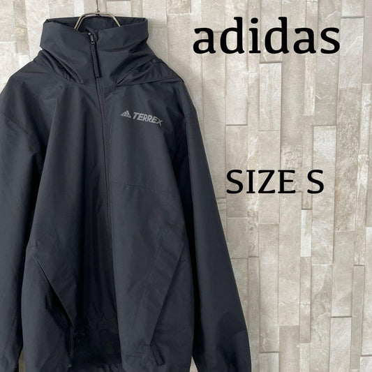 【美品】adidas TERREX レインジャケット サイズS ブラック