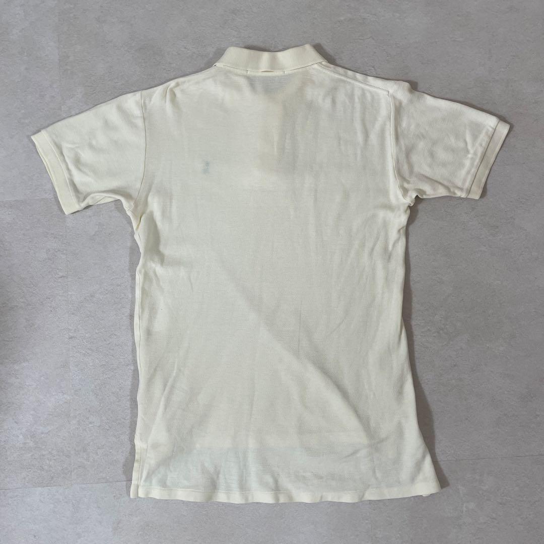 90s POLO RALPH LAUREN 半袖ポロシャツ サイズM アイボリー