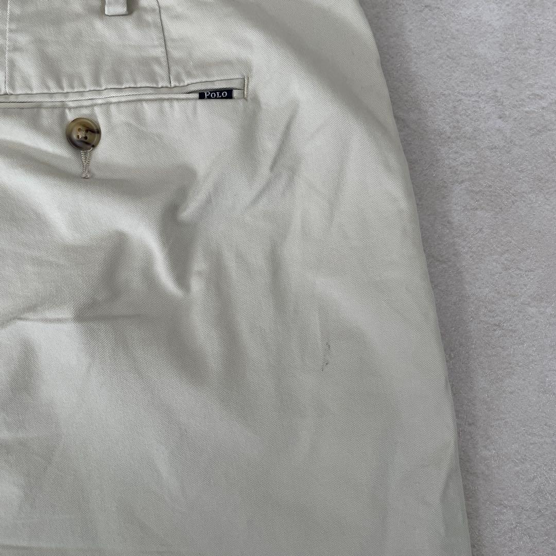 古着 POLO RALPH LAUREN ハーフパンツ サイズ40 ベージュ