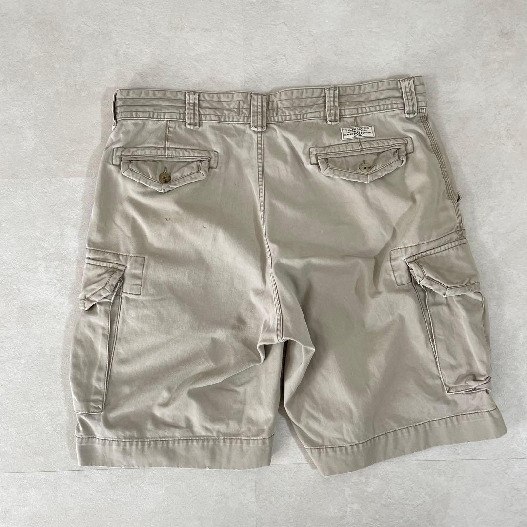 90s POLO RALPH LAUREN ハーフパンツ サイズ38 ベージュ
