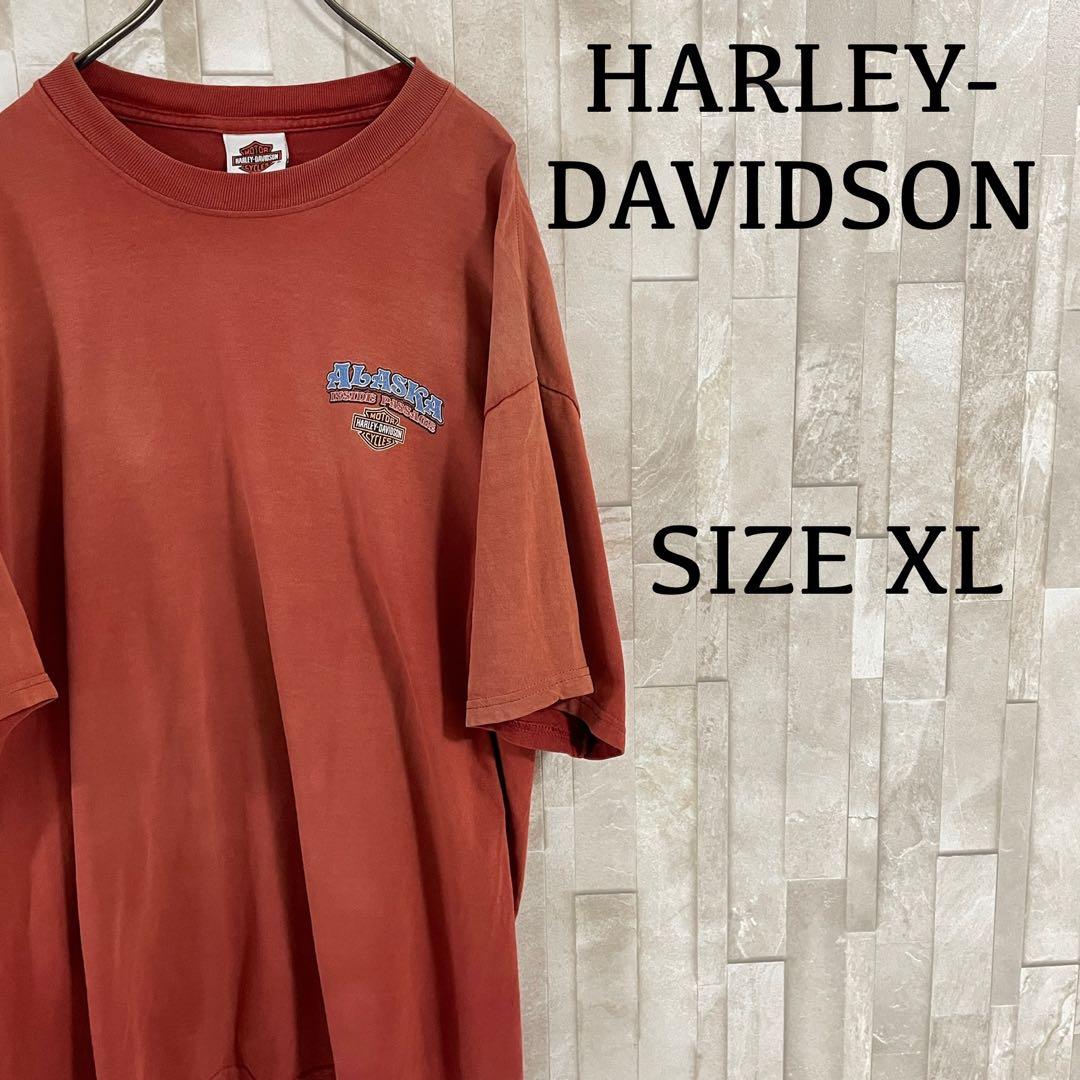 古着 HARLEY-DAVIDSON 半袖Tシャツ サイズXL レッド系