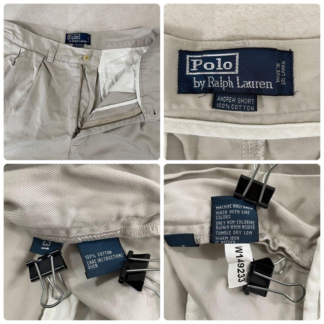 【美品】POLO RALPH LAUREN ハーフパンツ サイズ31 ベージュ
