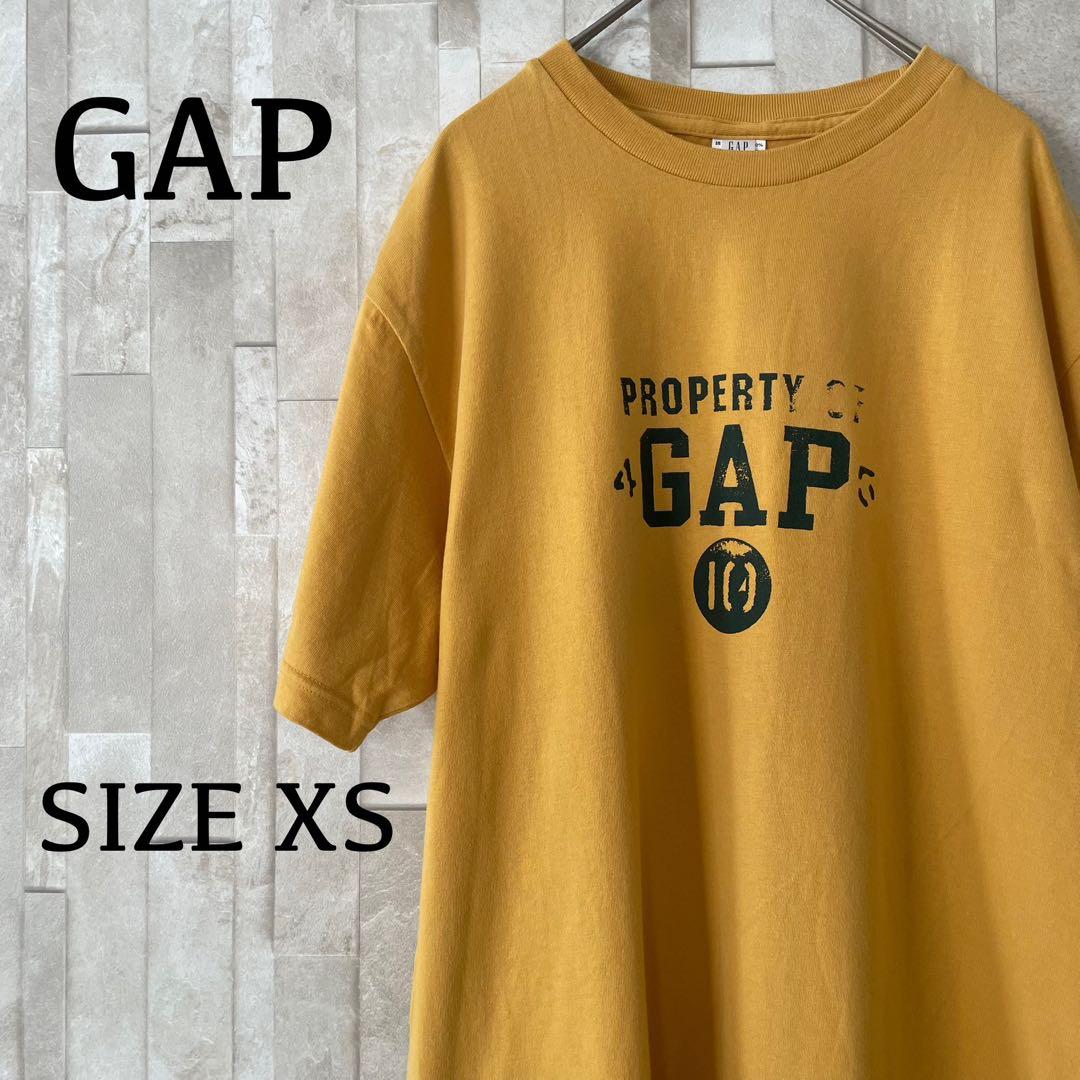 【美品】古着 GAP PROPERTY 半袖Tシャツ XSサイズ マスタード
