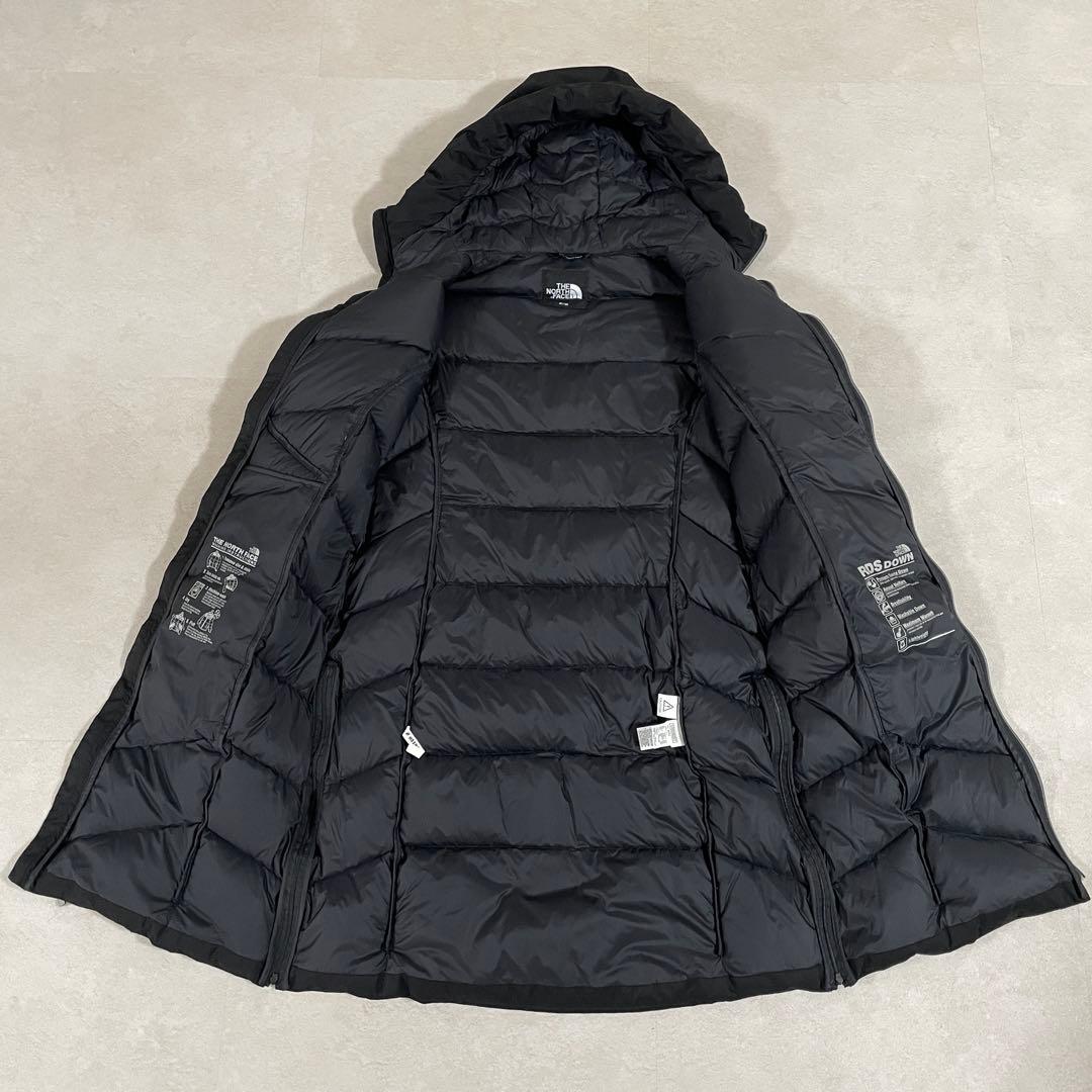 古着 THE NORTH FACE ロングダウンジャケット DRYVENT 黒