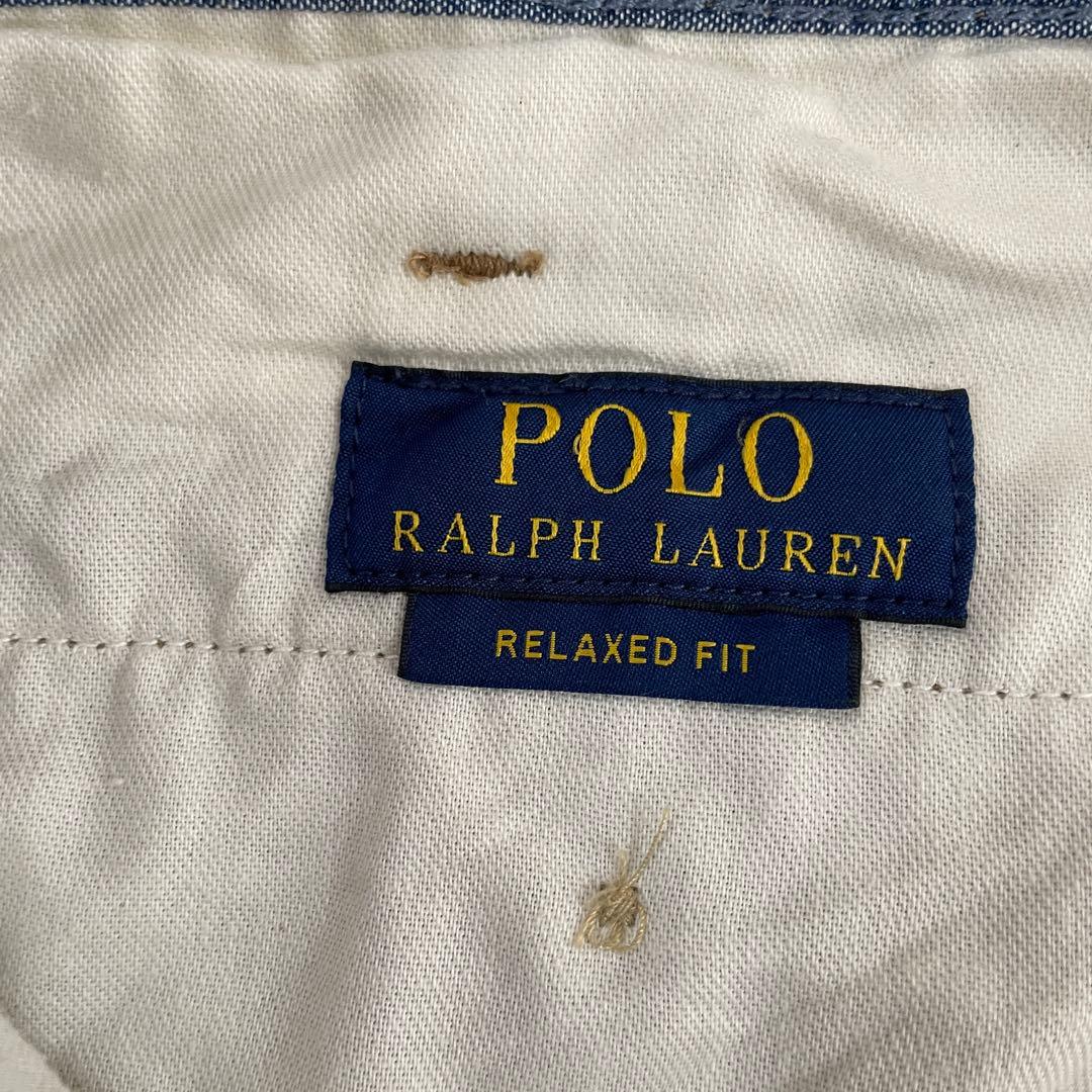 古着 POLO RALPH LAUREN ハーフパンツ サイズ33 ブラウン