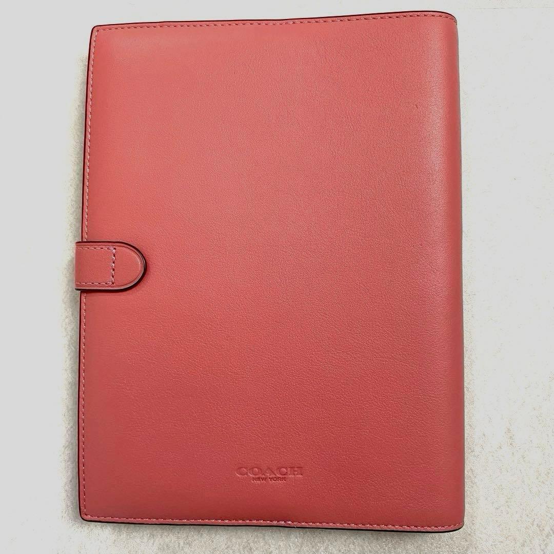 最終値下げ！COACH コーチ アウトレット品スムースレザーノートブックカバー