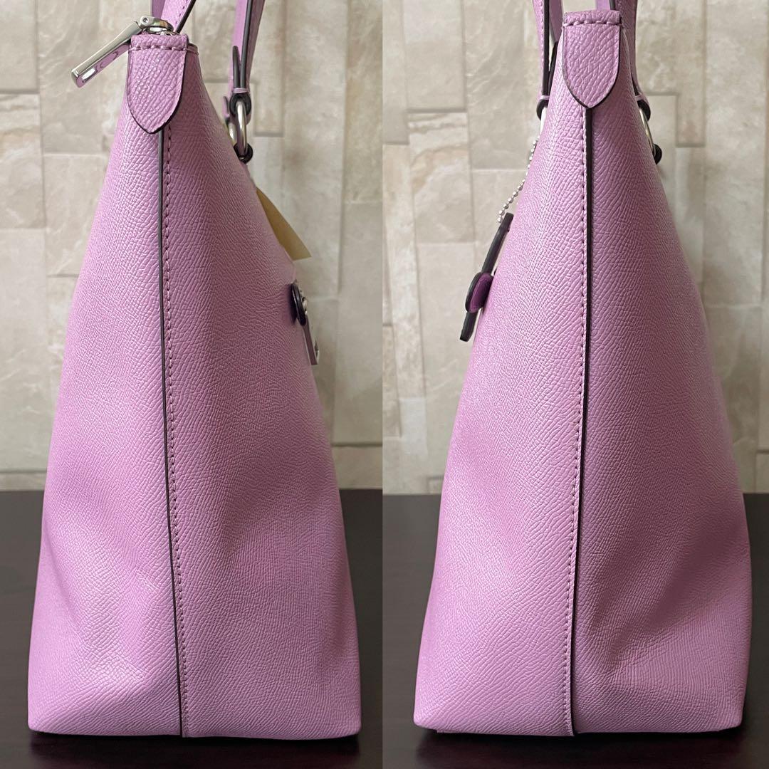 訳あり新品 COACH トートバッグ バイオレット