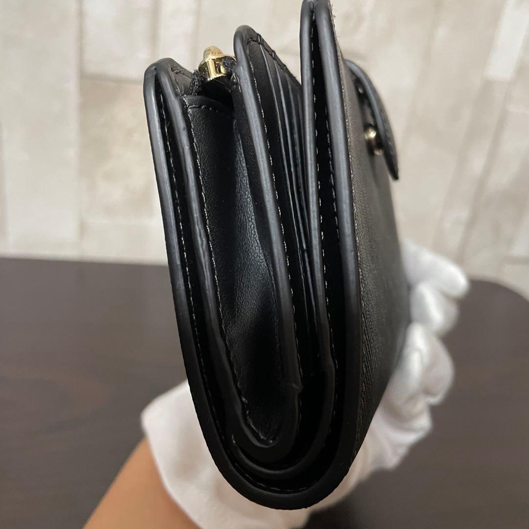 最終値下げ！訳あり新品 kate spade 二つ折り財布 ブラック