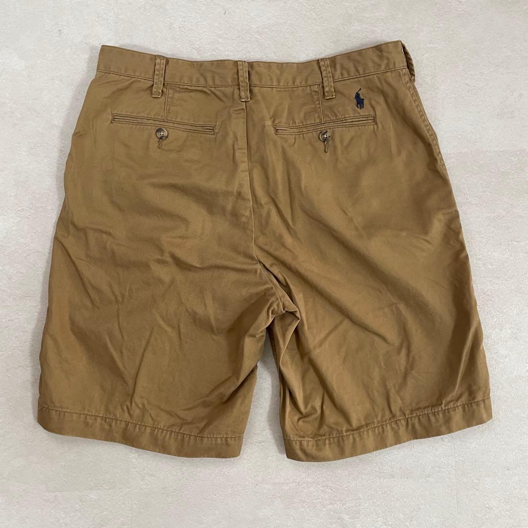 古着 POLO RALPH LAUREN ハーフパンツ サイズ33 ブラウン