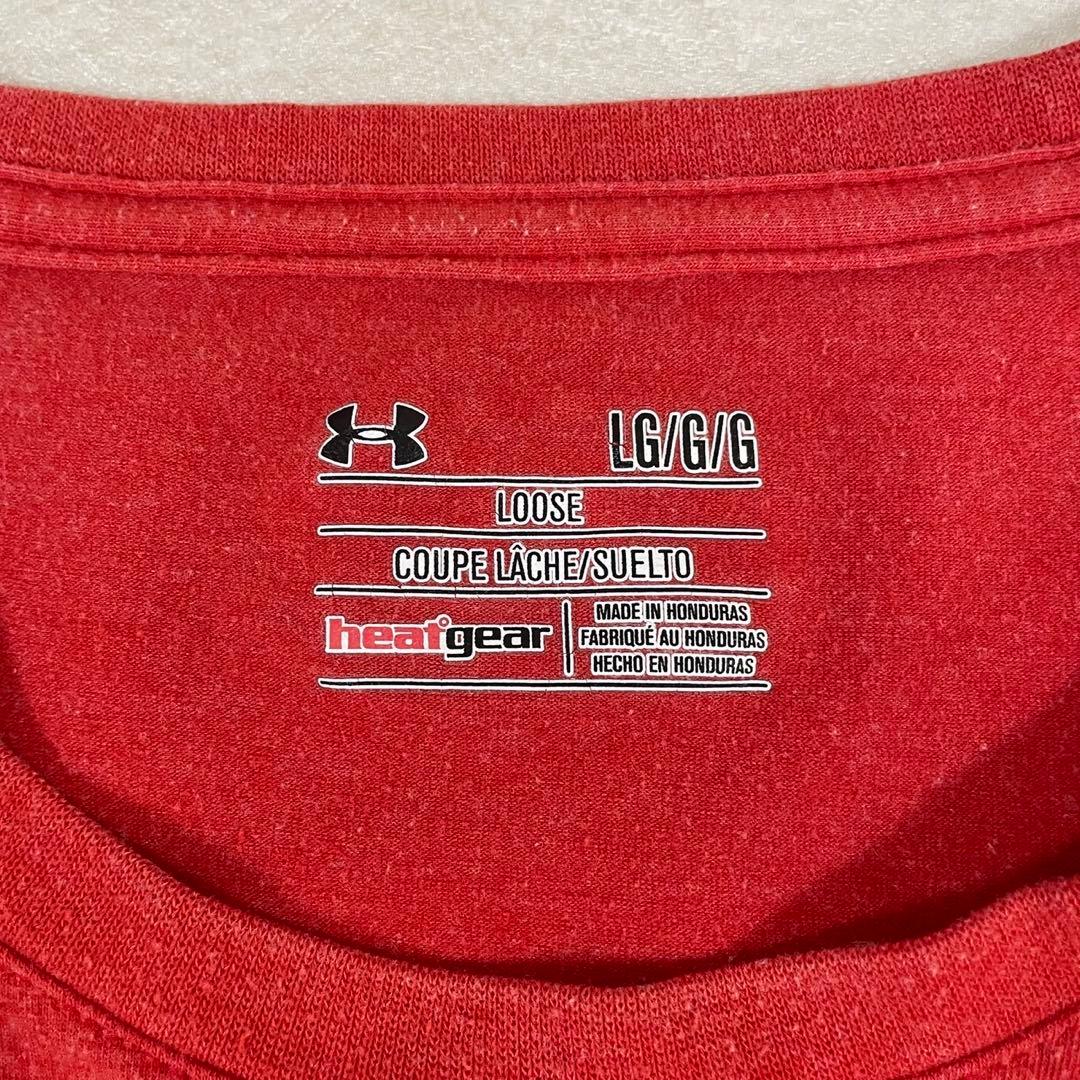 最終値下げ USA古着 UNDER ARMOUR 半袖Tシャツ Lサイズ レッド