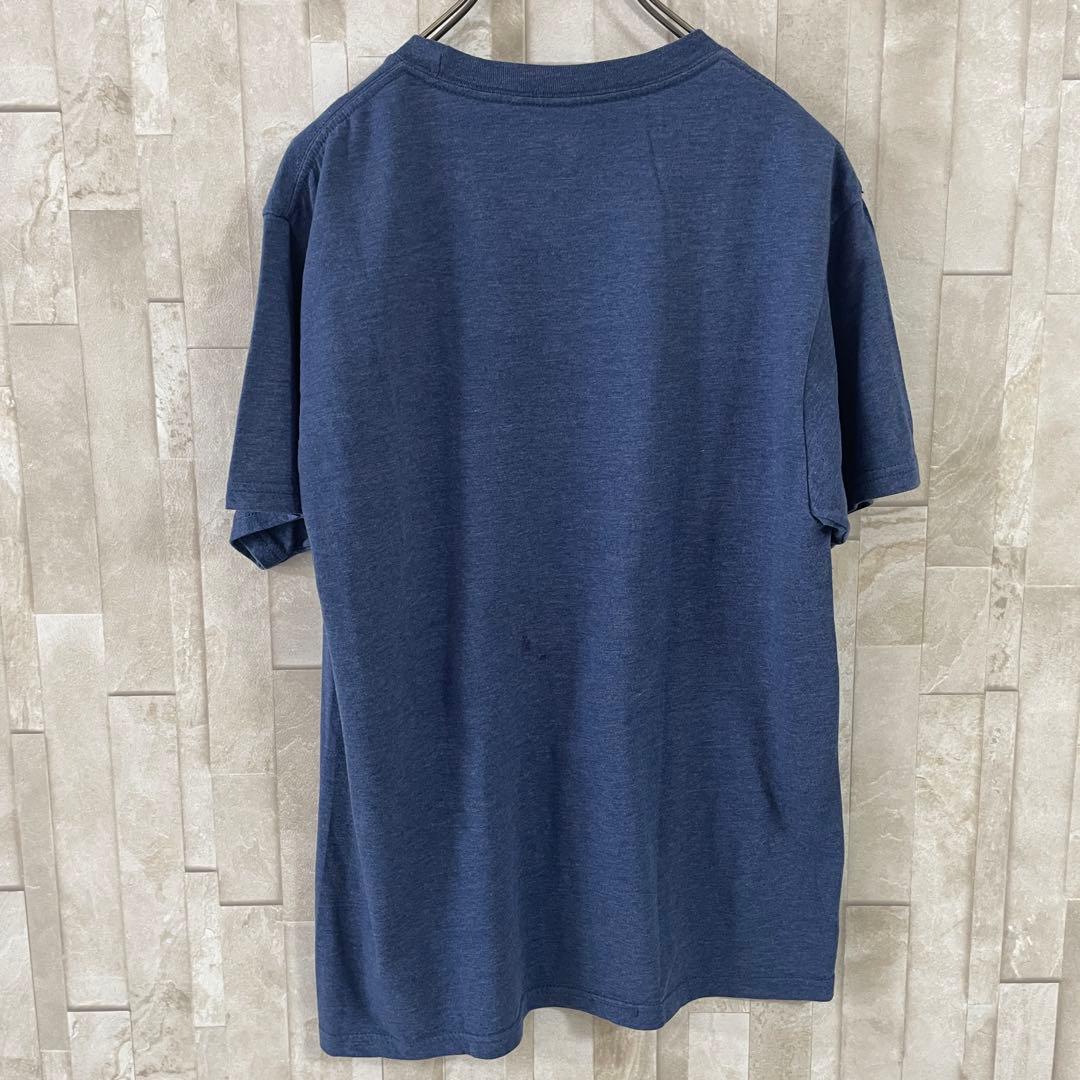 古着 STAR WARS ロゴプリント 半袖Tシャツ ブルー Mサイズ