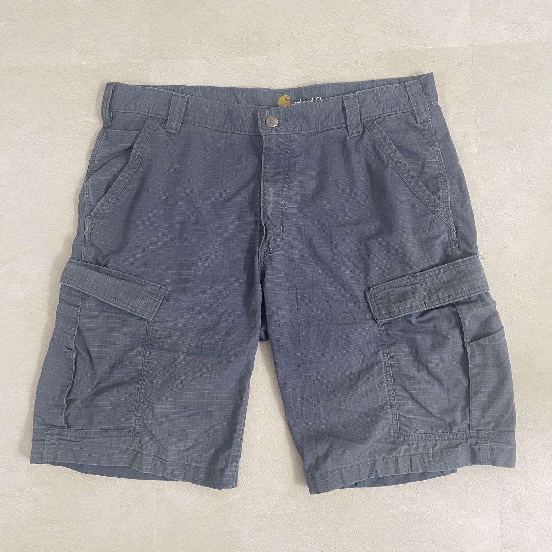 古着 carhartt ハーフパンツ サイズ36 ネイビー