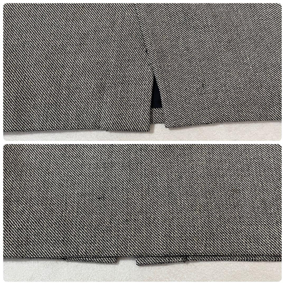 古着 FENDI ひざ丈スカート イタリア製 総柄 グレー×ブラック サイズ40