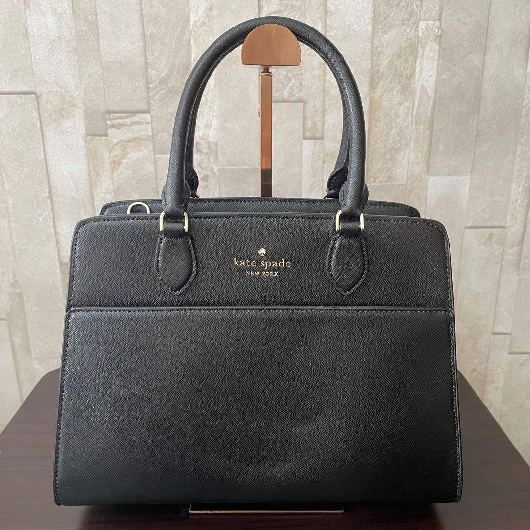 訳あり新品 kate spade ハンドバッグ 2way 黒