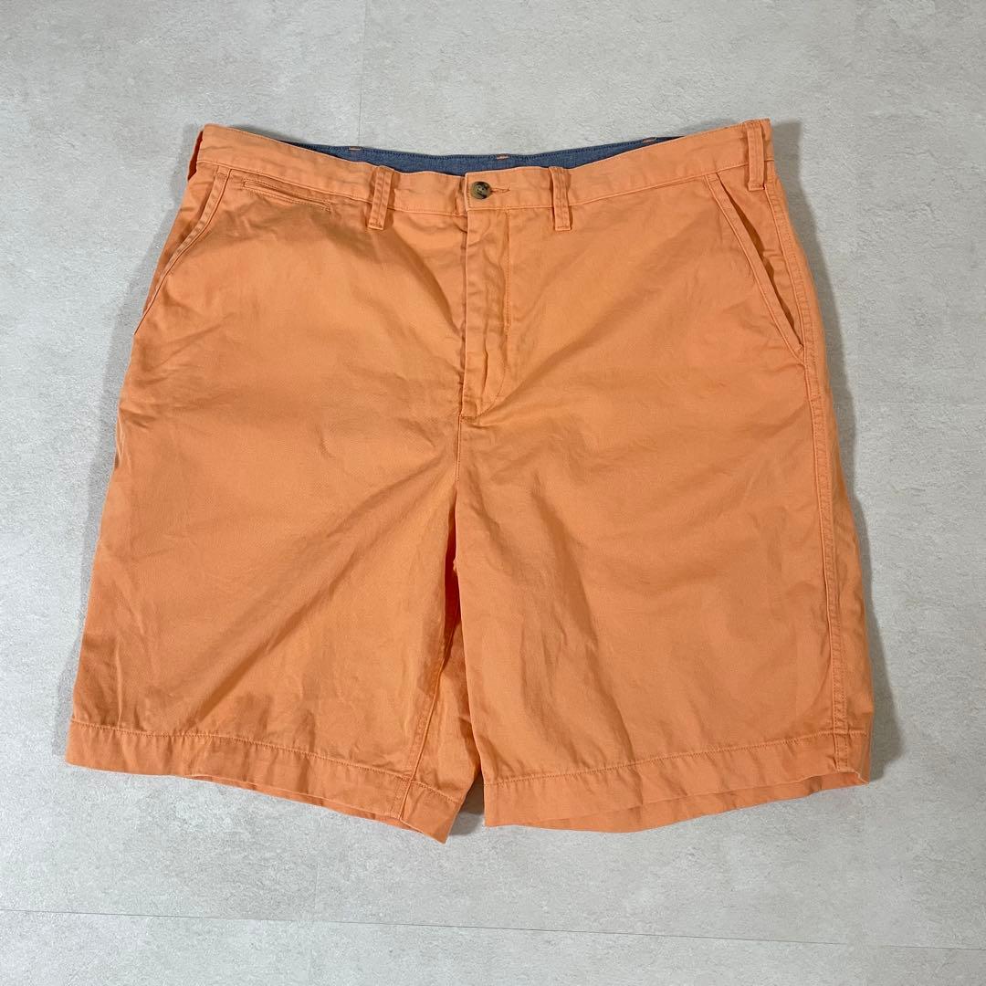 古着POLO RALPH LAUREN ハーフパンツ サイズ40 オレンジ