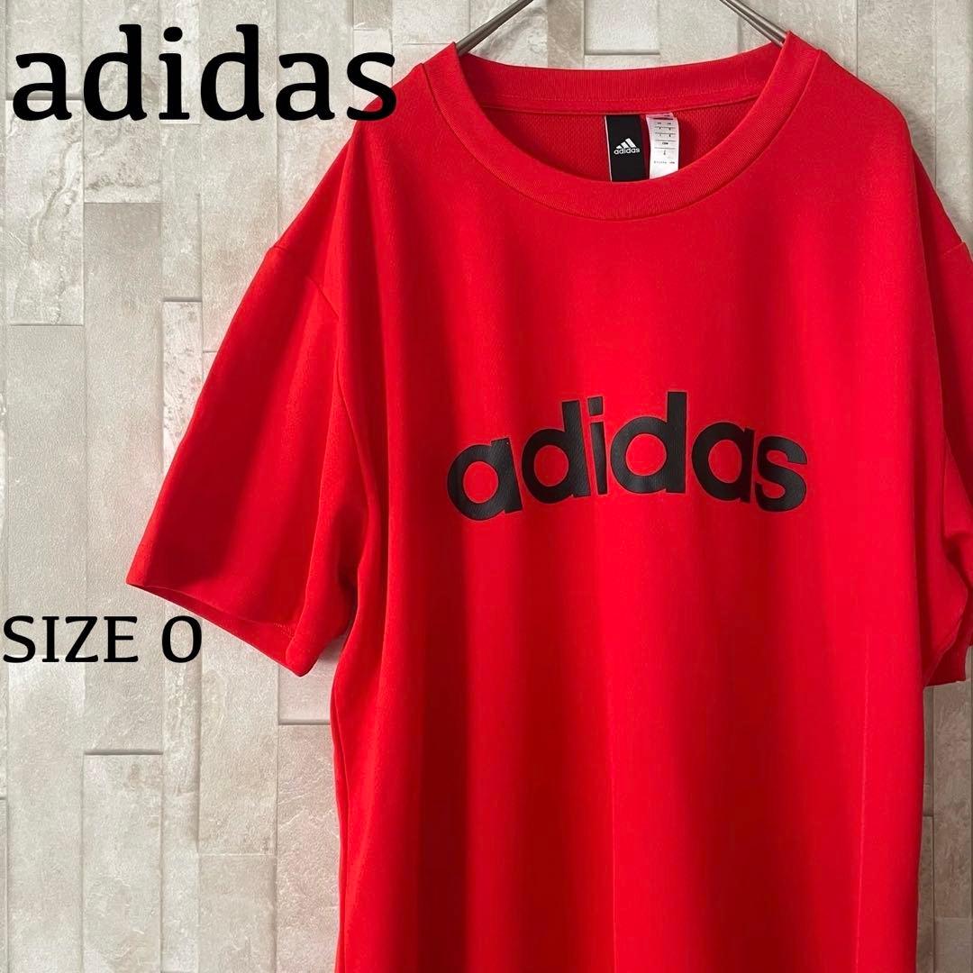 【美品】古着 adidas 半袖Tシャツ スポーツウェア 0サイズ レッド