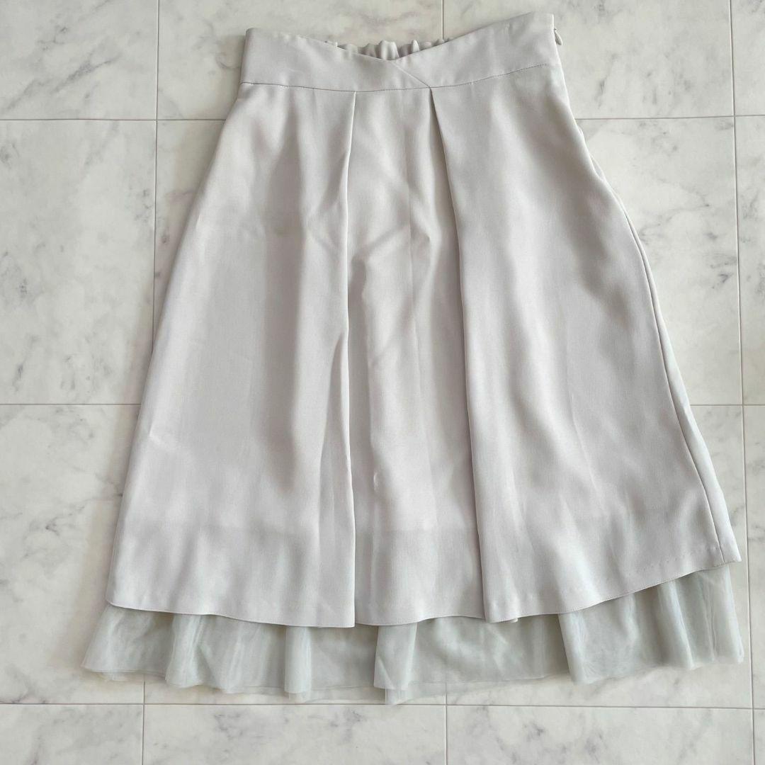 【新品未使用】リフレクト レディース 膝丈 フレアスカート Mサイズ 無地