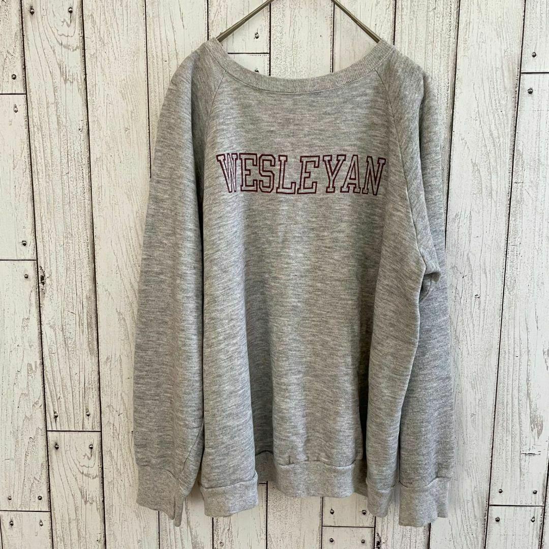 【稀少美品】80sチャンピオン トリコタグ リバースウィーブ ウェズリアン