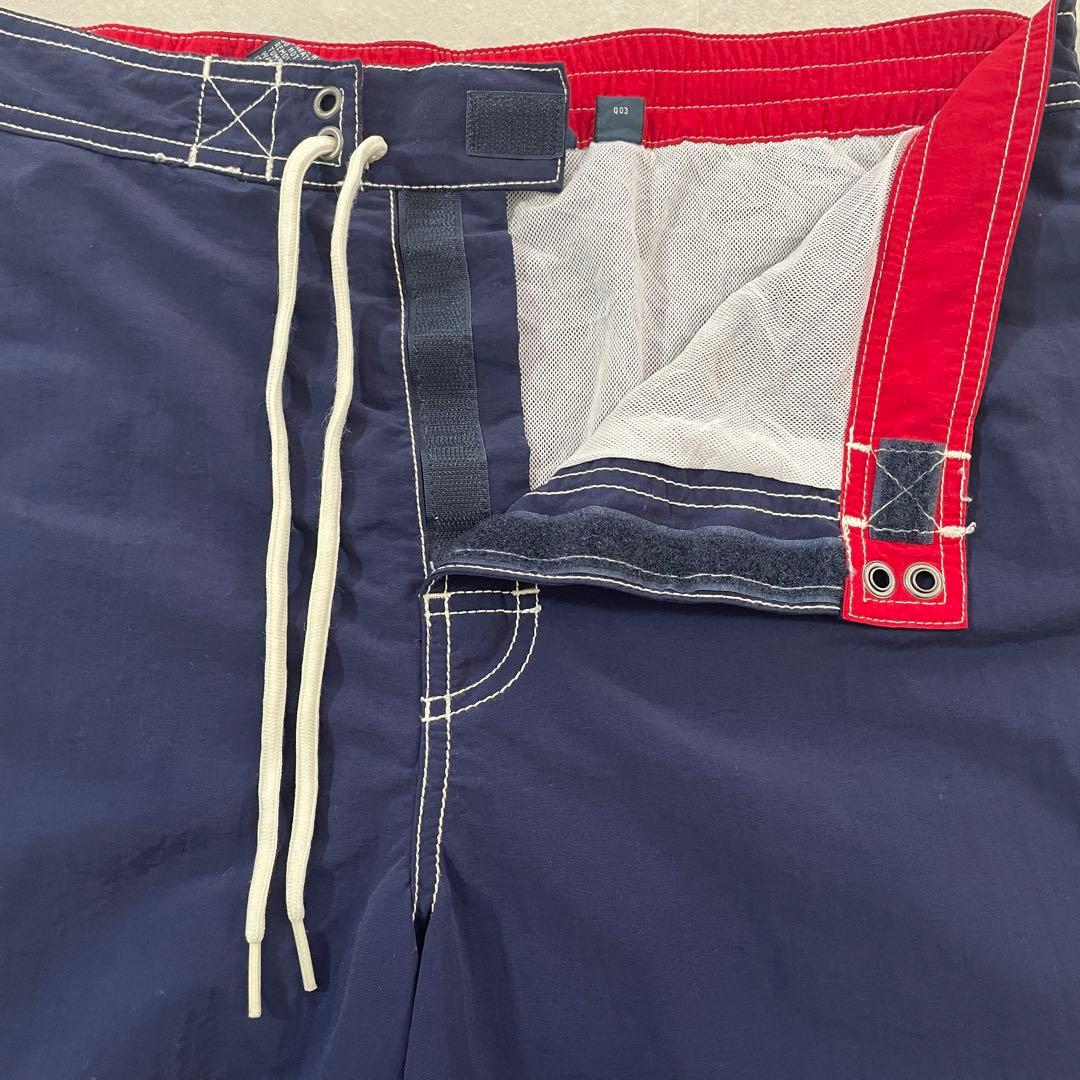 【美品】90s POLO RALPH LAUREN ネイビー スイムショーツ M