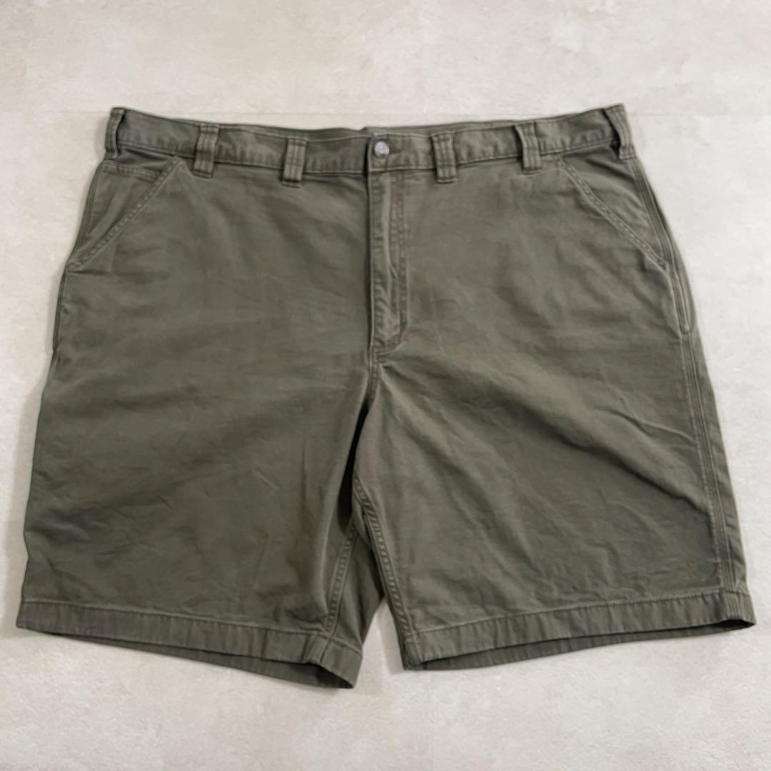 【美品】USA古着 carhartt ハーフパンツ サイズ46 カーキ