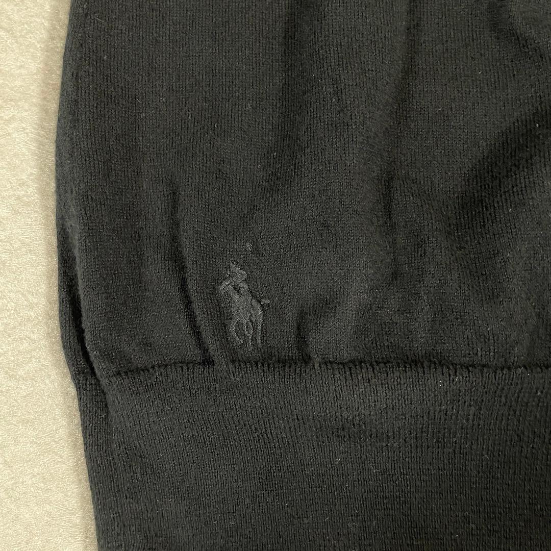 【美品】POLO RALPH LAUREN 半袖セーター ニット XS 黒色