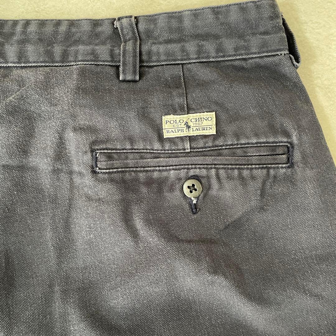 【美品】90s POLO RALPH LAUREN ハーフパンツ 36 紺色