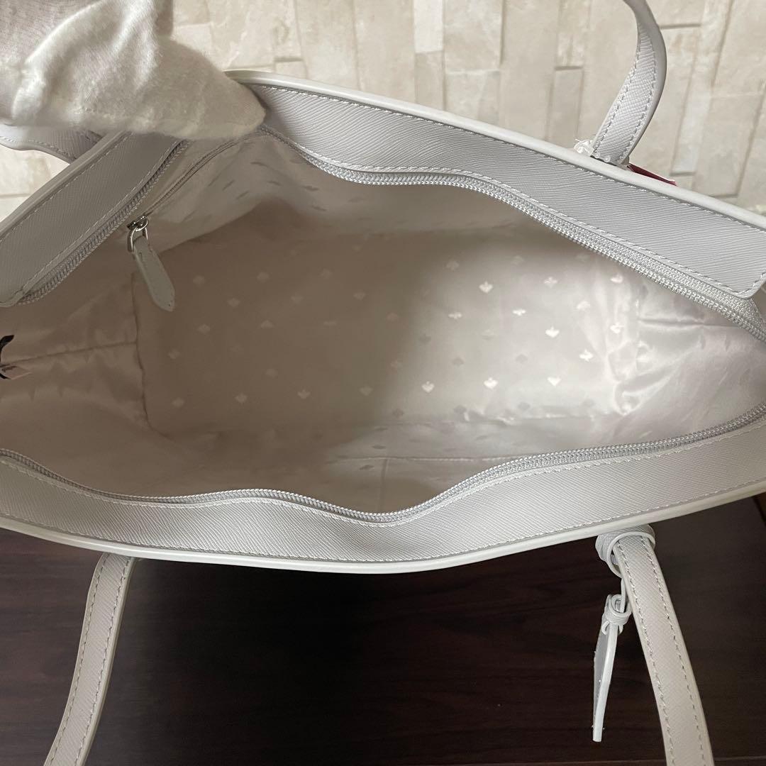 訳あり新品 kate spade トートバッグ プラチナグレー