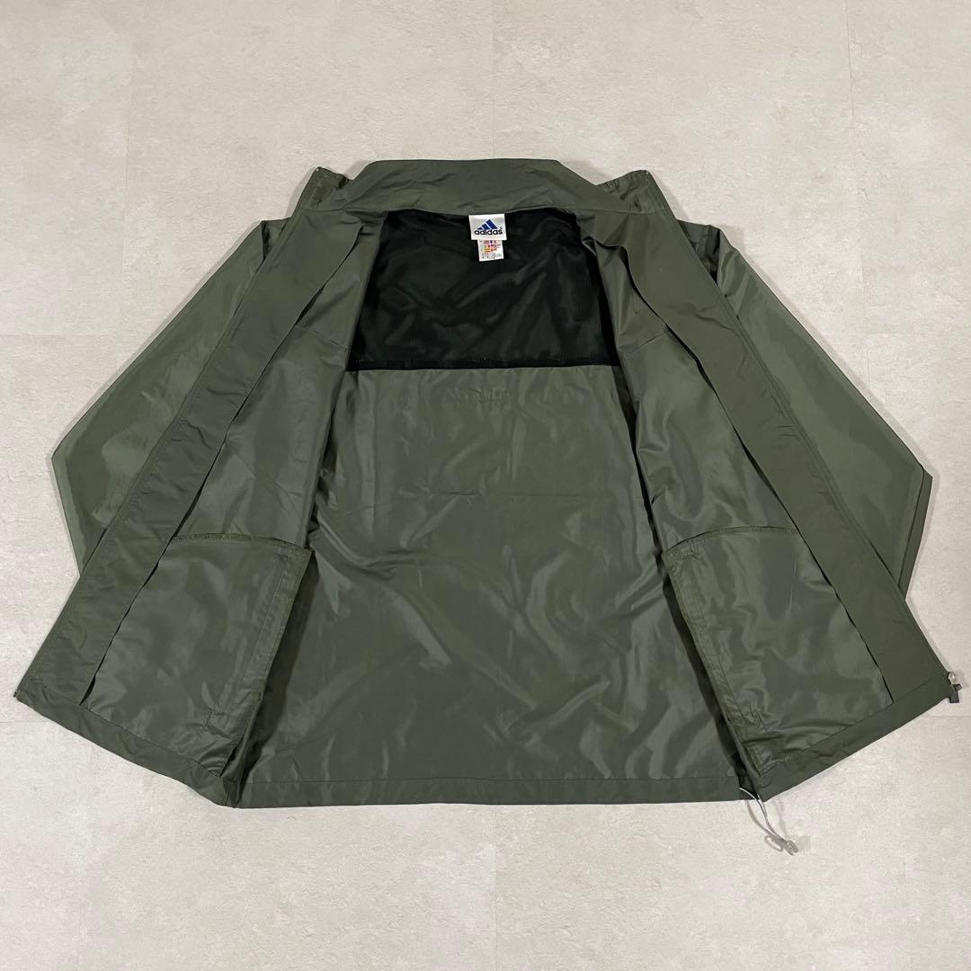 古着 adidas アディダス ナイロンジャケット サイズL カーキ